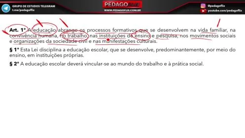 LDB RESUMIDA - AULA 1 - ARTIGO 1 AO 7